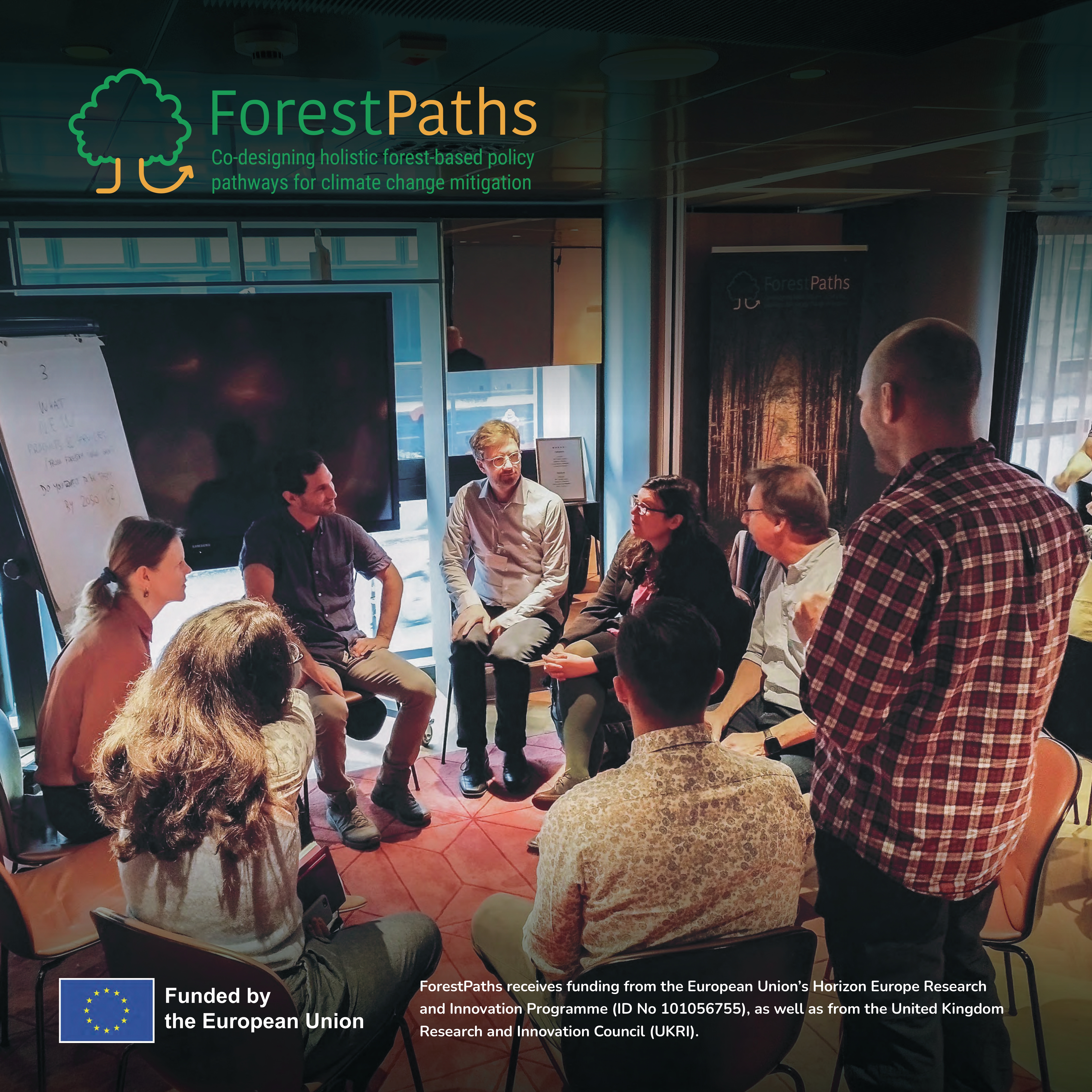 ForestPaths project-themed photo promotional material