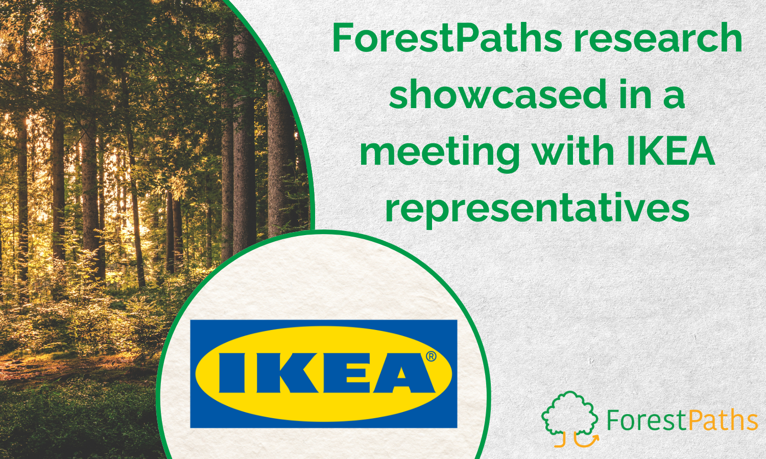 ForestPaths presents project research to IKEA representatives